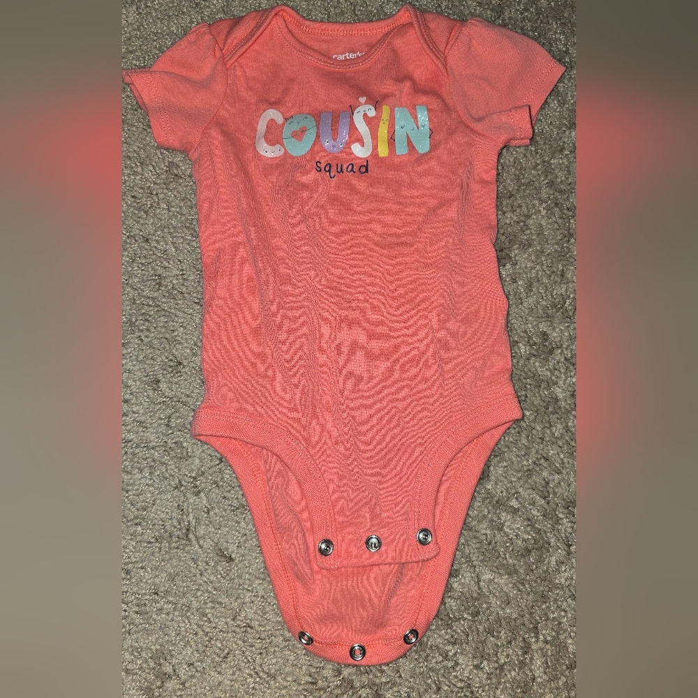 Carter's Pink Bodysuit Soft Cotton One Piece
